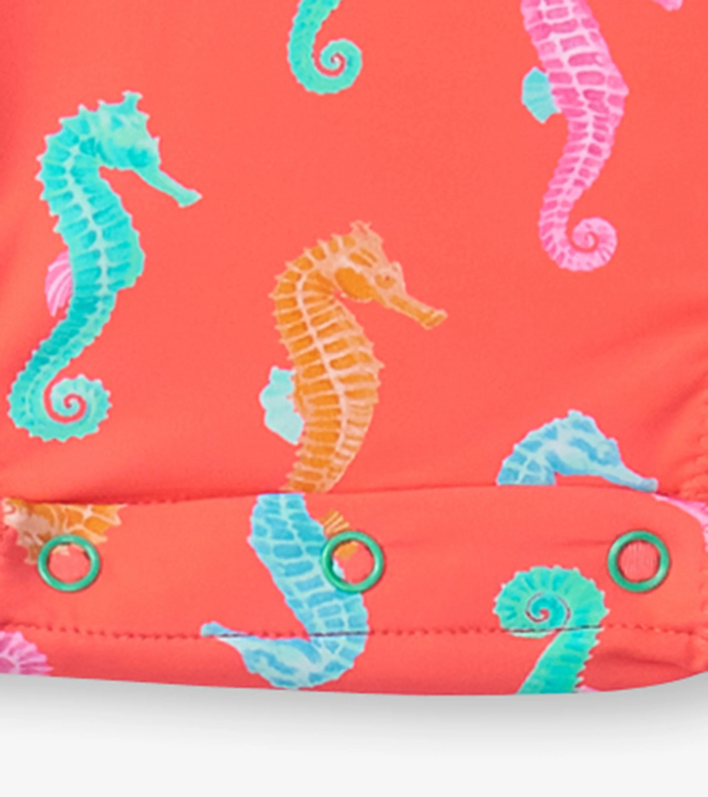 Baby Girls Painted Sea Rashguard Swimsuit - Image 4