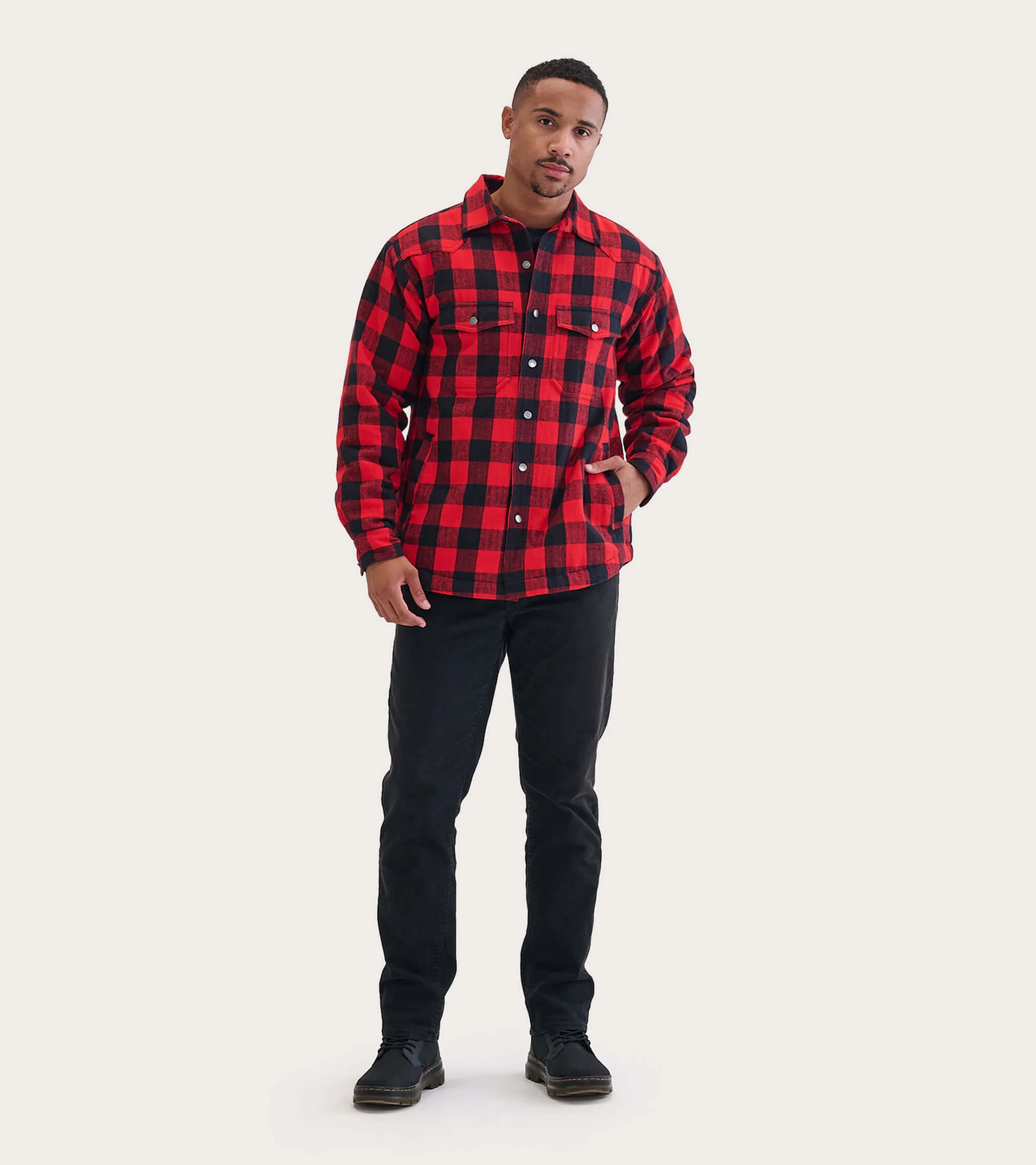 Buffalo Plaid Heritage Men's Quilted Jacket - Image 3