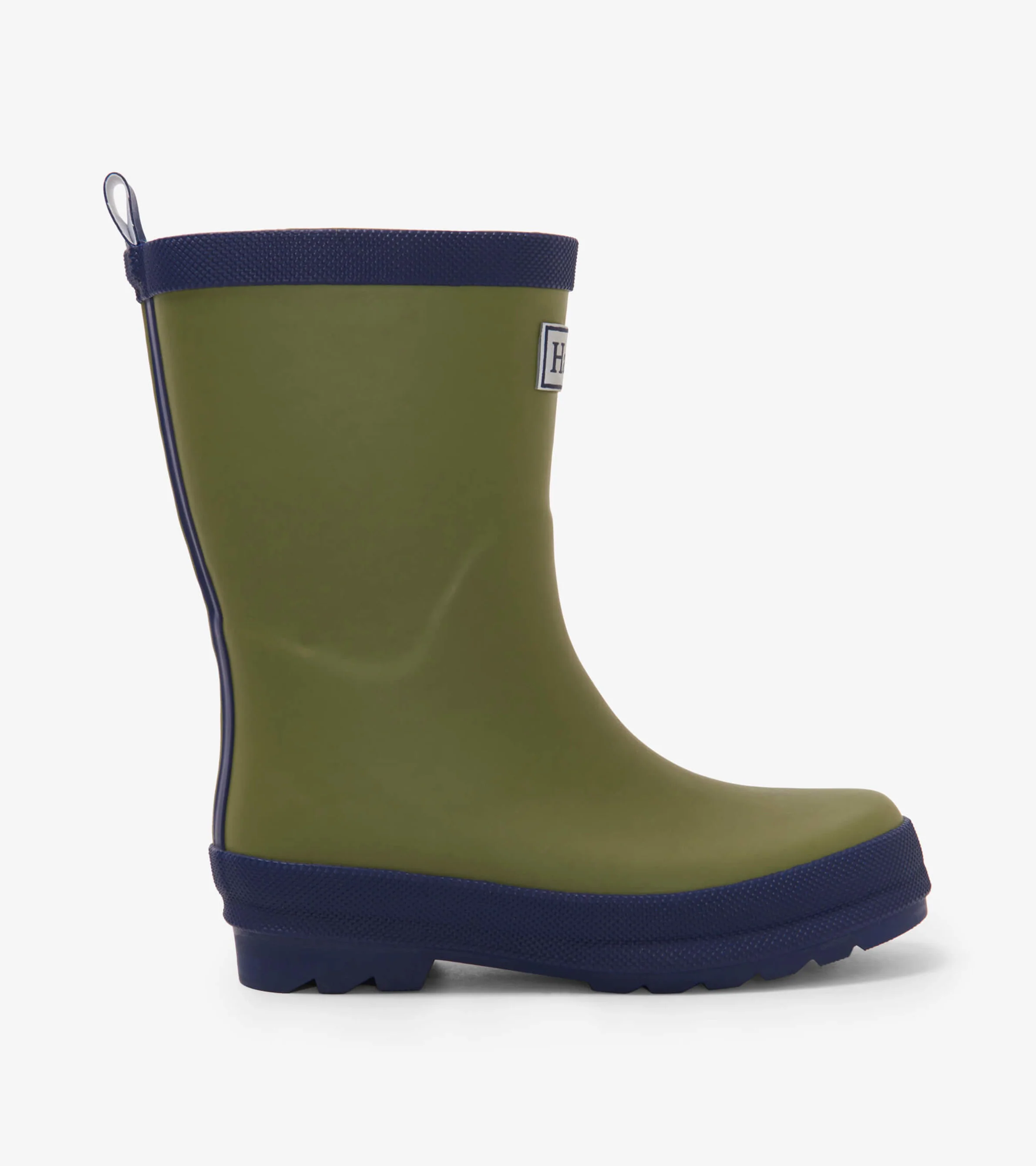 Kids Forest Green Matte Rain Boots - Image 3