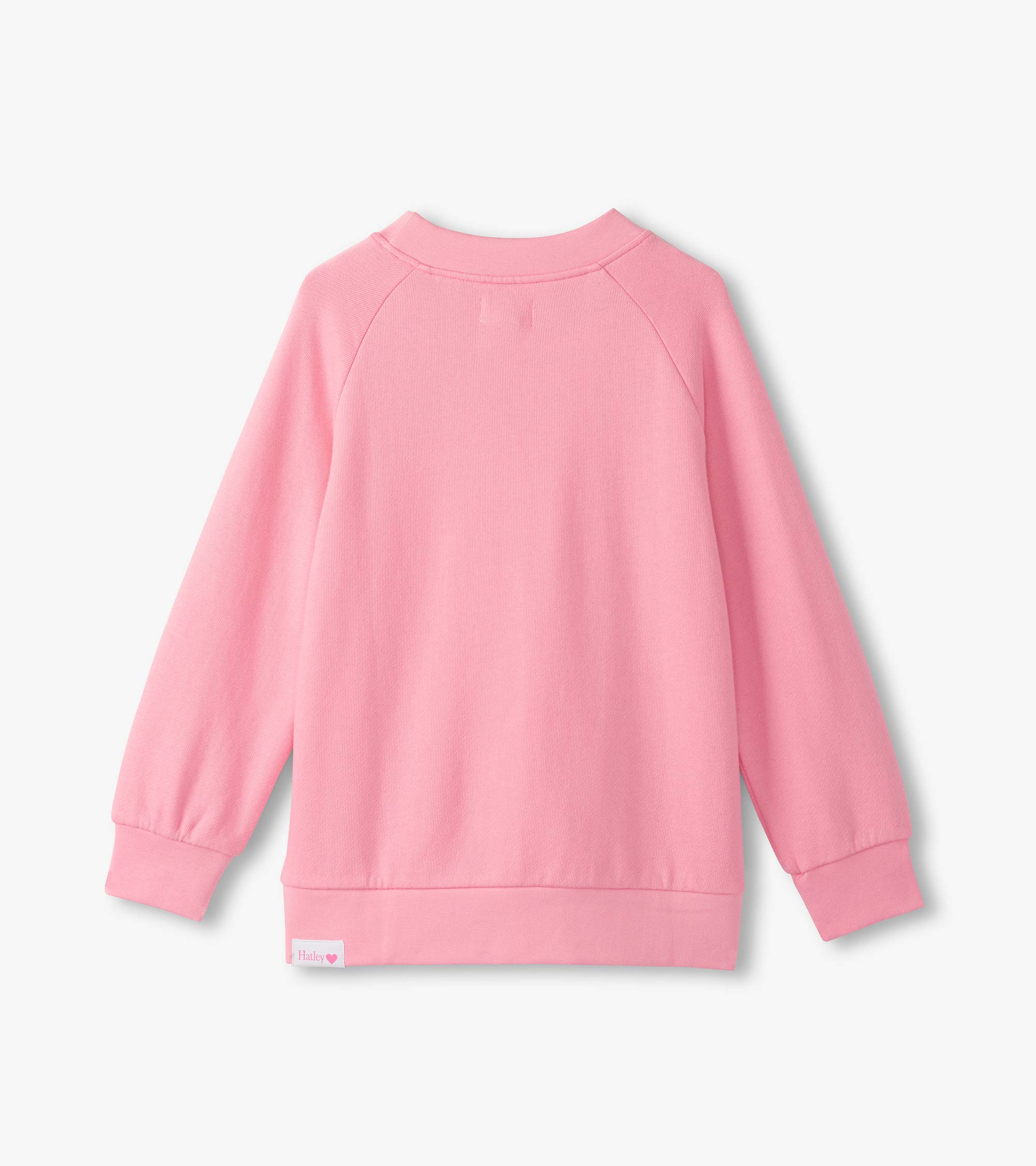 Girls Sea Pink Butterfly Slouchy Pullover - Image 3