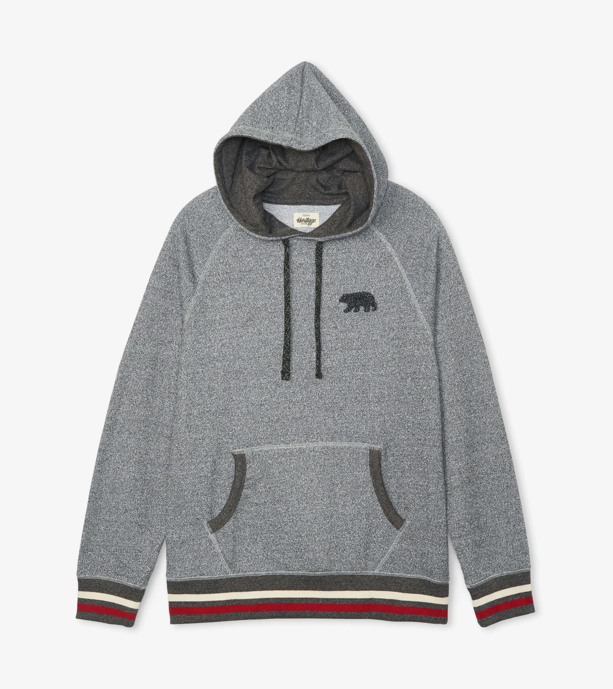 Marled Grey Bear Men's Heritage Pullover Hoodie - Image 6