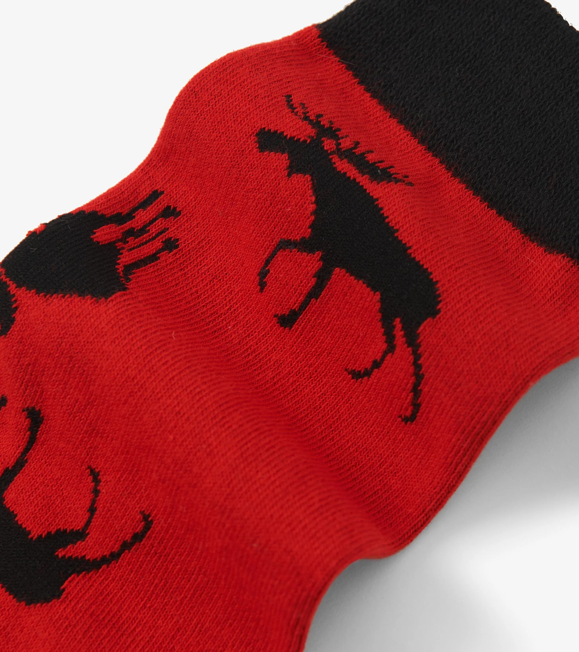 Moose on Red Women's Crew Socks - Image 4