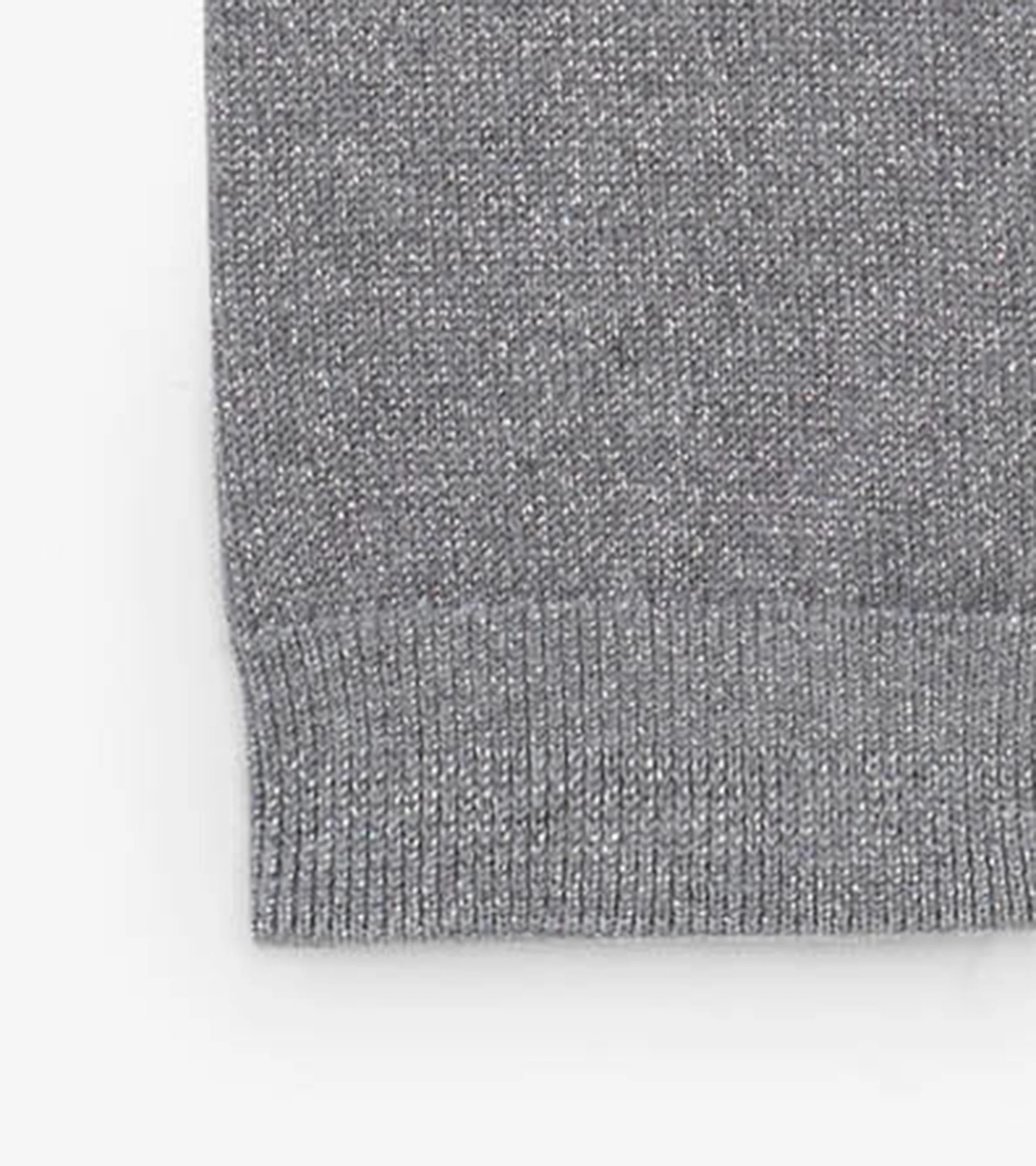 Baby Silver Glitter Cable Knit Leggings - Image 3